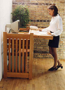 ergonomic chair standing