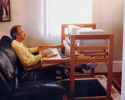 computer desk recliner