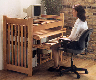 Computer Desks Adjustable Wood Computer Furniture Student Desk 